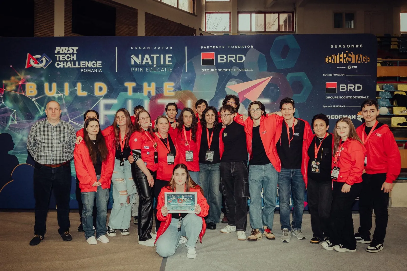 Echipa AlphaBit in timpul competitiei.