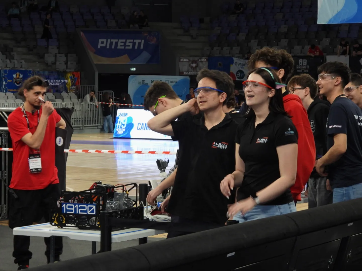 Poza din timpul competities cu AlphaBit
