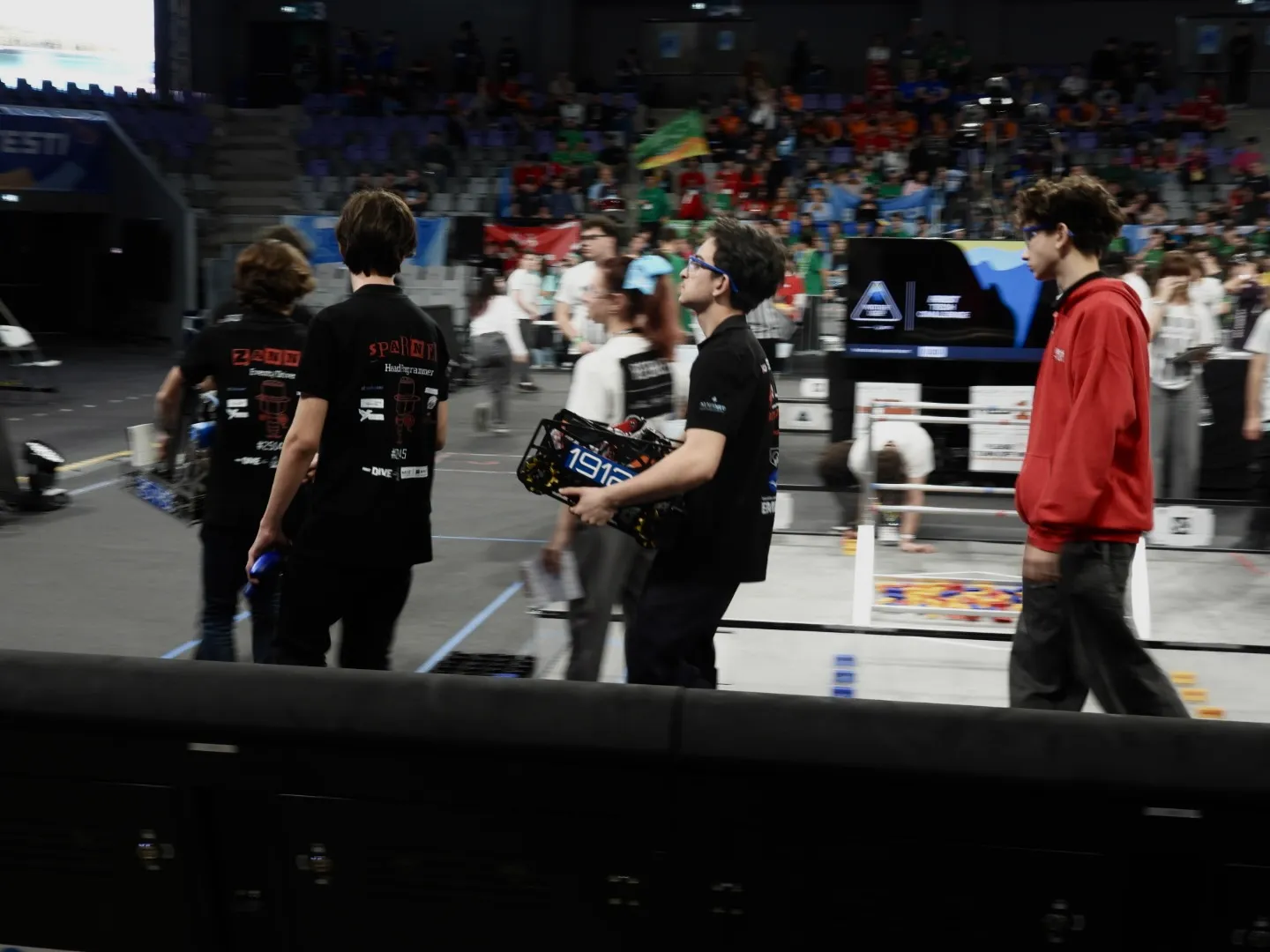 Poza din timpul competities cu AlphaBit