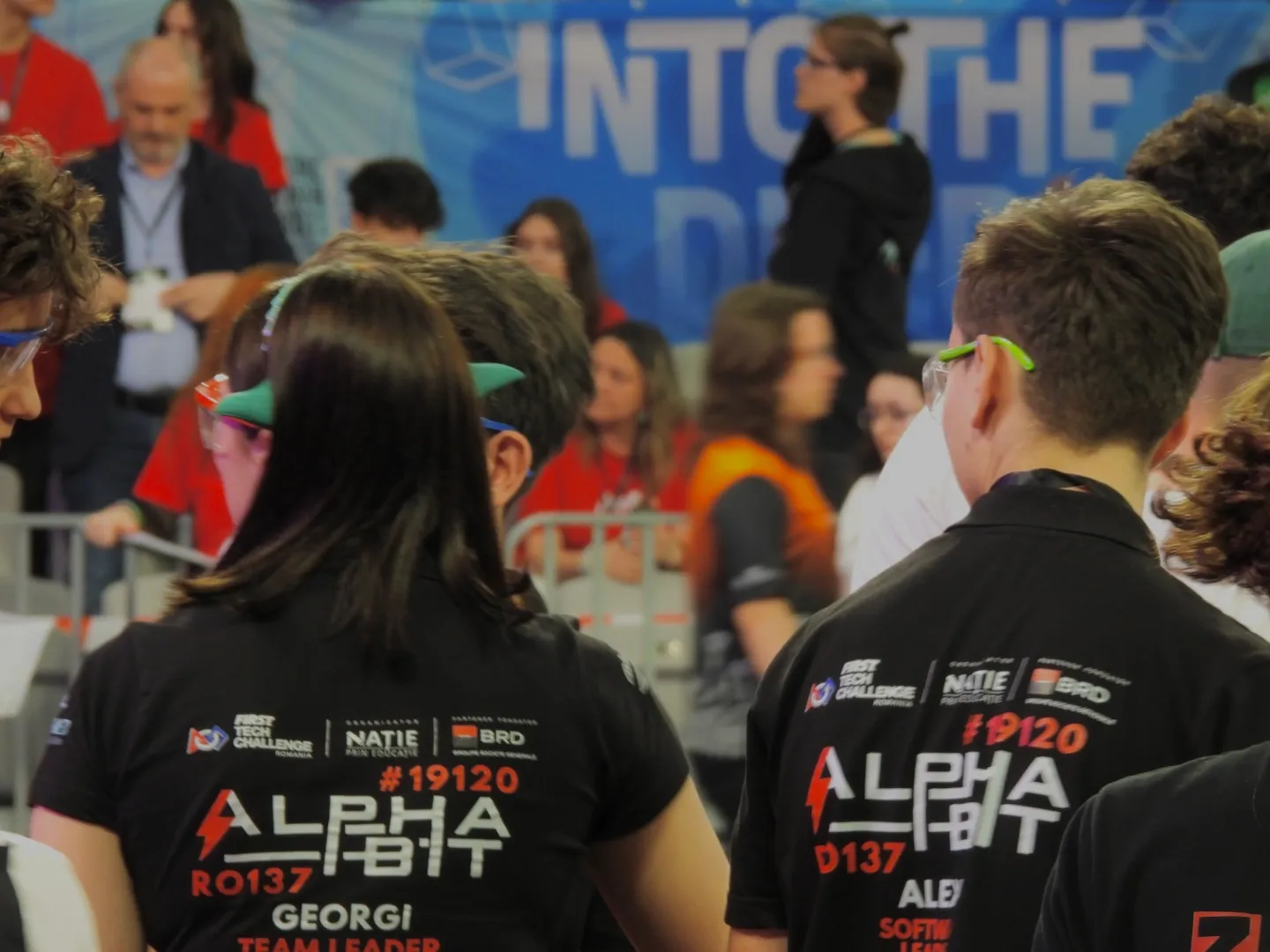 Poza din timpul competities cu AlphaBit